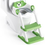Rabb 1st Potty Training Seat, Upgrade Toddler Toilet Seat for Kids Boys Girls, 2 in 1 Potty Training Toilet for Kids, Splash Guard Anti-Slip Pad Step StoolUpgraded Cushion