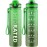 QLUR Water Bottle with Straw, 32oz Motivational Water Bottles with Time Marker to Drink, Tritan BPA Free, 1L Sports Water Bottle with Carry Strap LeakProof for Women Gym Fitness Outdoor (1 Pack)