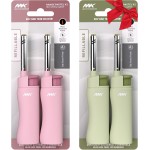 MK Candle Lighter, Butane Refillable Wind-Resistant Flame, 4-Pack for BBQ, Camping, Outdoor Use (Pastel-4PC)