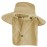 Sun Hats for Men Women Fishing Hat UPF 50+ Breathable Wide Brim Bucket Hats Summer UV Protection Safari Hat with Neck Flap Khaki