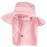 Sun Hats for Men Women Fishing Hat UPF 50+ Breathable Wide Brim Bucket Hats Summer UV Protection Safari Hat with Neck Flap Pink