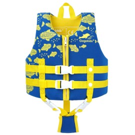 Gogokids Toddler Swim Vest, Kids Floaties - Boys & Girls Buoyancy Jacket for Pool & Beach, Fits 2-8 Years / 22-60 lbs