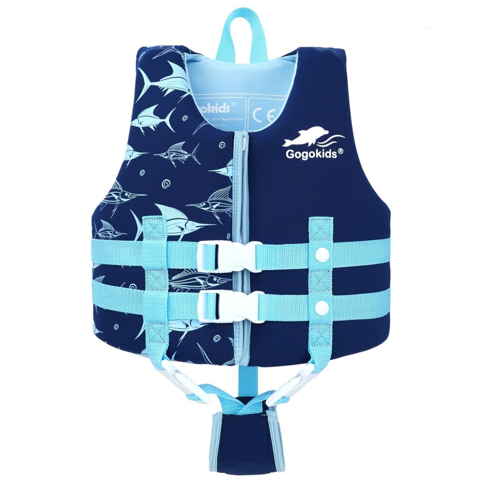 Gogokids Toddler Swim Vest, Kids Floaties - Boys & Girls Buoyancy Jacket for Pool & Beach, Fits 2-8 Years / 22-60 lbs