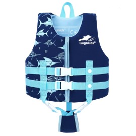 Gogokids Toddler Swim Vest, Kids Floaties - Boys & Girls Buoyancy Jacket for Pool & Beach, Fits 2-8 Years / 22-60 lbs