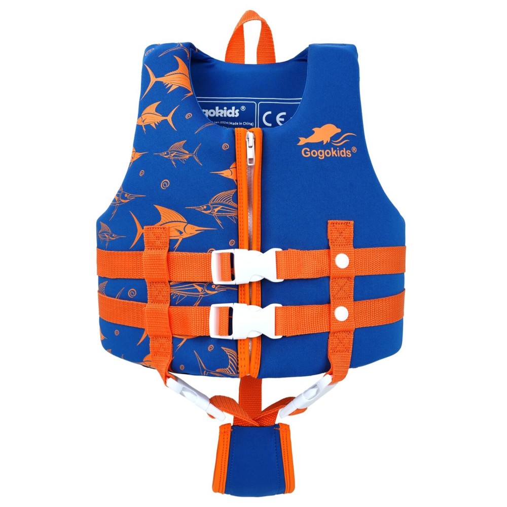 Gogokids Toddler Swim Vest, Kids Floaties - Boys & Girls Buoyancy Jacket for Pool & Beach, Fits 2-8 Years / 22-60 lbs