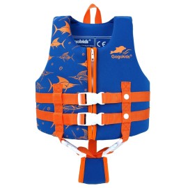 Gogokids Toddler Swim Vest, Kids Floaties - Boys & Girls Buoyancy Jacket for Pool & Beach, Fits 2-8 Years / 22-60 lbs