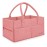 Runsabay. Diaper Caddy Organizer for Newborn Baby Essentials, Large Nursery Storage Bin, Car Organizer for Baby Diapers and Wipes, Baby Basket with Handles - Pink