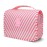 Lcsmaokin Large Capacity Toiletry Bag Travel Bag with Hanging Hook for Men and Women Waterproof Travel Cosmetic Bag Bathroom Storage Bag for Brushes Set, Full-Sized Shampoo,Accessories(Pink Stripe)