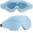 MOEASEii Sleep Mask - Total Blackout 3D Sleeping Mask, Super Lightweight & Silky Soft Eye Mask for Sleeping, Fully Adjustable Fit for Home, Office, Traveling, Meditation, Yoga, Light Blue