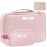 Queboom Travel Makeup Bag Cosmetic Bag Makeup Bag Toiletry bag for women and men (Pink-3pcs)