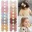 CLLOT Girls Hair Bows Linen Fabric 3.5 Bows Alligator Clips Hair Accessories for Little Girls Toddlers Kids and Teens,20 Pieces