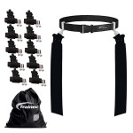 Trained 10 Man Flag Football Belt Pop Set (BLACK)