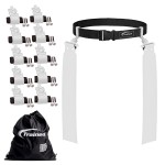 Trained 10 Man Flag Football Belt Pop Set (WHITE)