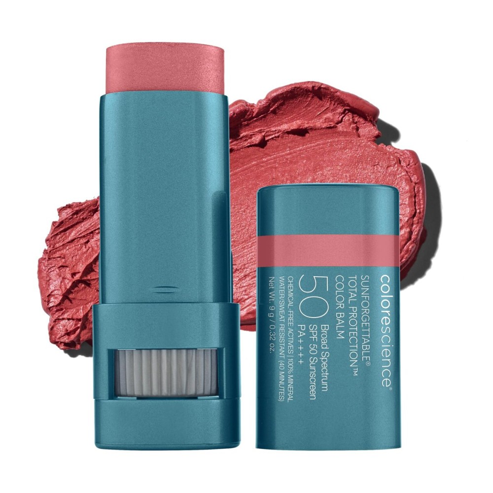 Colorescience Sunforgettable Total Protection Color Balm SPF 50, for Cheeks & Lips, Pink Sky