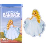 BioSwiss Bandages, Princess Cinderella Shaped Self Adhesive Bandage Set, Latex Free, Sterile Wound Care, 50 Count