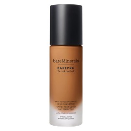 bareminerals Barepro 24HR Wear Matte Liquid Foundation Mineral SPF 20, Full Coverage Foundation Makeup for Mature Skin, Oil-Free, Vegan