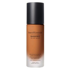 bareminerals Barepro 24HR Wear Matte Liquid Foundation Mineral SPF 20, Full Coverage Foundation Makeup for Mature Skin, Oil-Free, Vegan