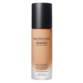bareminerals Barepro 24HR Wear Matte Liquid Foundation Mineral SPF 20, Full Coverage Foundation Makeup for Mature Skin, Oil-Free, Vegan