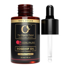 100% Plant Based Rose hip oil cold pressed organic | RoseHip Oil for Face & Skin, Natural Moisturizer, Hydrating & Nourishing, Non-Greasy - For All Skin Types