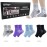 KOLEVAPE 4 Pairs Neuropathy Socks for Women & Men,Nano Comprex Ankle Sleeves Protection Elastic Socks,Soothe Socks for Neuropathy Pain,Anti Fatigue Compression Foot Sleeve Brace Socks