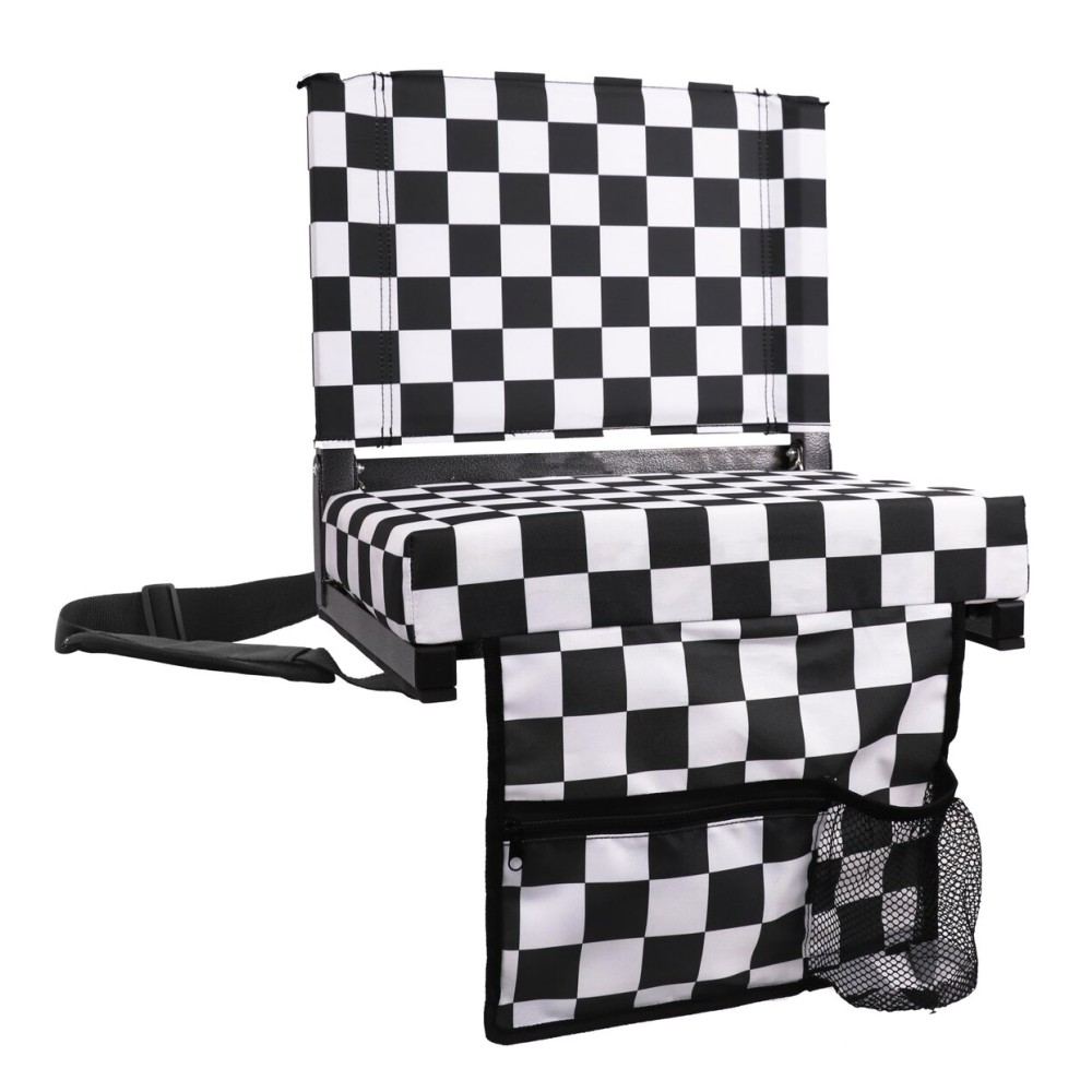 SPORT BEATS Stadium Seats with Back Support Bleacher Chairs with Back and Cushion Thick Padded Bleacher Seats Includes Shoulder Strap
