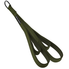 Vulken Tricep Rope Cable Attachment, 28.7 Inch & 22 Inch Two Lengths Built in One Pull Down Rope, Triceps Extension Straps Gym Equipment, Home Workout Handles for Resistance Bands, Green