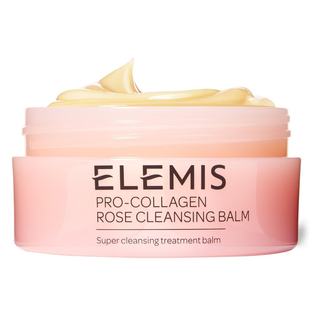 ELEMIS Pro-Collagen Rose Cleansing Balm - 3-in-1 Daily Face Cleanser - Melts Away Waterproof Makeup and Sunscreen - Rose and Elderberry Oil - 100