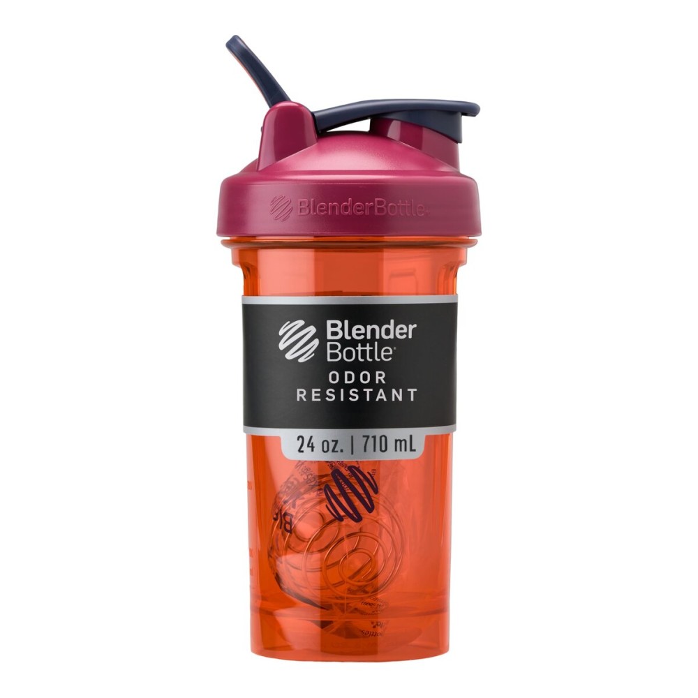 BlenderBottle Shaker Bottle Pro Series Perfect for Protein Shakes and Pre Workout, 24-Ounce, Coral