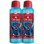 Old Spice Aluminum Free Body Spray for Men, 24/7 Odor Protection, 24/7 Lasting Fragnance & Freshness, Cologne Quality Scent, Krakengard with Deep Ocean Scent, 5.1 oz (Pack of 2)