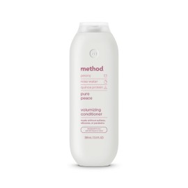 Method Volumizing Conditioner, Pure Peace with Rose, Peony, and Pink Sea Salt Scent Notes, Paraben and Sulfate Free, 13.5 oz (Pack of 1)