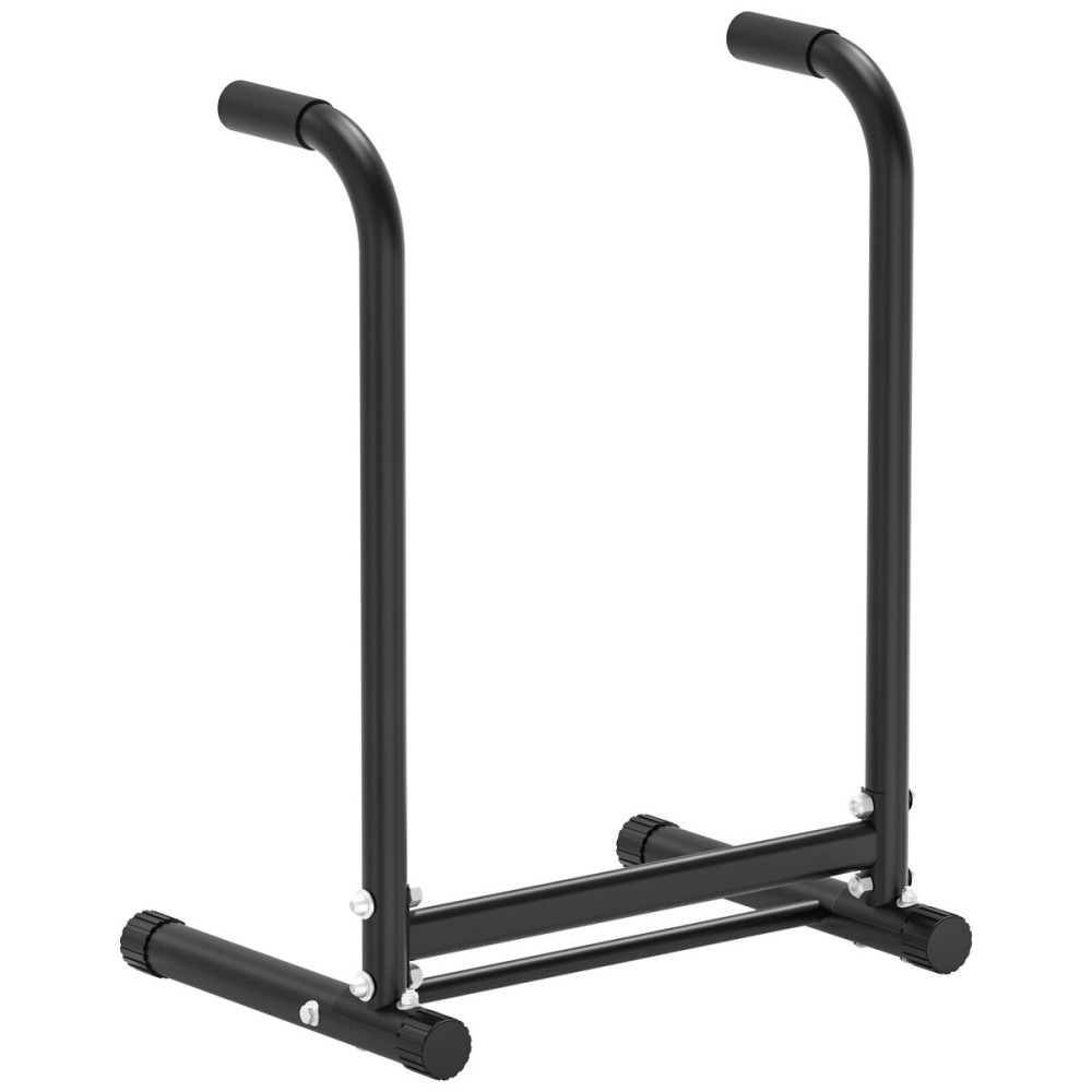 RELIFE REBUILD YOUR LIFE Dip Station Functional Heavy Duty Dip Stands Fitness Workout Dip bar Station Stabilizer Parallette Push Up Stand (Black-02)
