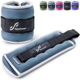 Sportneer Ankle Weights Wrist Weights -0.5 1 2 3 4 5 Lbs Pair for Men Women Kids Strength Training Wrist and Ankle Weights Set Comfortable and Soft Perfect for Dancing Running Walking Fitness Workout