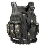 vAv YAKEDA Tactical Vest Outdoor Ultra-Light Breathable Training Airsoft Vest Adjustable for Adults (US, Alpha, One Size, Regular, Regular, Black CP)