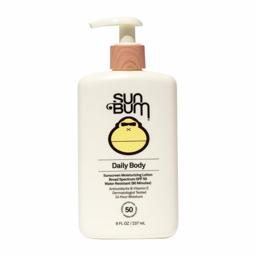 Sun Bum Daily SPF 50 Sunscreen Body Lotion - Broad Spectrum Moisturizing Sunscreen with Vitamin E - Vegan and Hawaii 104 Act Compliant (Without Octinoxate & Oxybenzone) - Dermatologist Tested - 8 oz