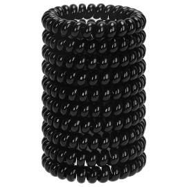 JessLab Spiral Hair Ties for Women, 10-Pack Traceless No-Damage Ponytail Holders, Coils Hair Bands for Girls, Assorted Colors