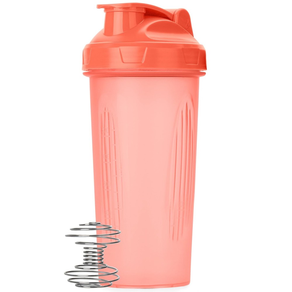 Mr. Pen- Shaker Bottles for Protein Mixes, 28 oz, 1 Pack, Light Pink, Protein Shaker Bottle with Wire Whisk Ball, Blender Bottle