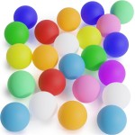 Lestiour Ping Pong Balls 50/100 Pack Colored Ping Pong Balls Bulk 2.4g, 40mm Entertainment Table Tennis Balls for Kids, Pong Balls, DIY Games Fun Arts and Learning Activities (25pcs)