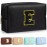 TOPEAST Monogrammed Gift for Women Girls, Personalized Initial Makeup Bags Cosmetic Bag with Zipper, Cute Makeup Pouch, PU Leather Waterproof Toiletry Bag, Preppy Gifts Stuff for Girl (Black E)