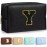 TOPEAST Preppy Makeup Bag, Small Cosmetic Travel Bags for Women, PU Leather Waterproof Toiletry Bag with Zipper, Personalized Birthday Gift for Women Girl, Preppy Gifts for Girl (Black Y)
