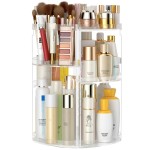 Awenia Makeup Organizer 360-Degree Rotating, Adjustable Makeup Storage, 7 Layers Large Capacity Cosmetic Storage Unit, Fits Different Types of Cosmetics and Accessories, Plus Size