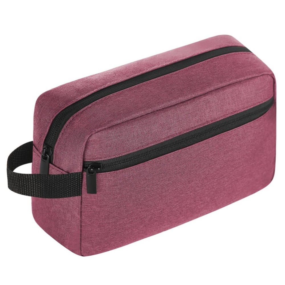 Icramsy Travel Toiletry bag Toiletry bag for women men Hanging Cosmetic bag Travel accessories for Women Men (Purplish red)
