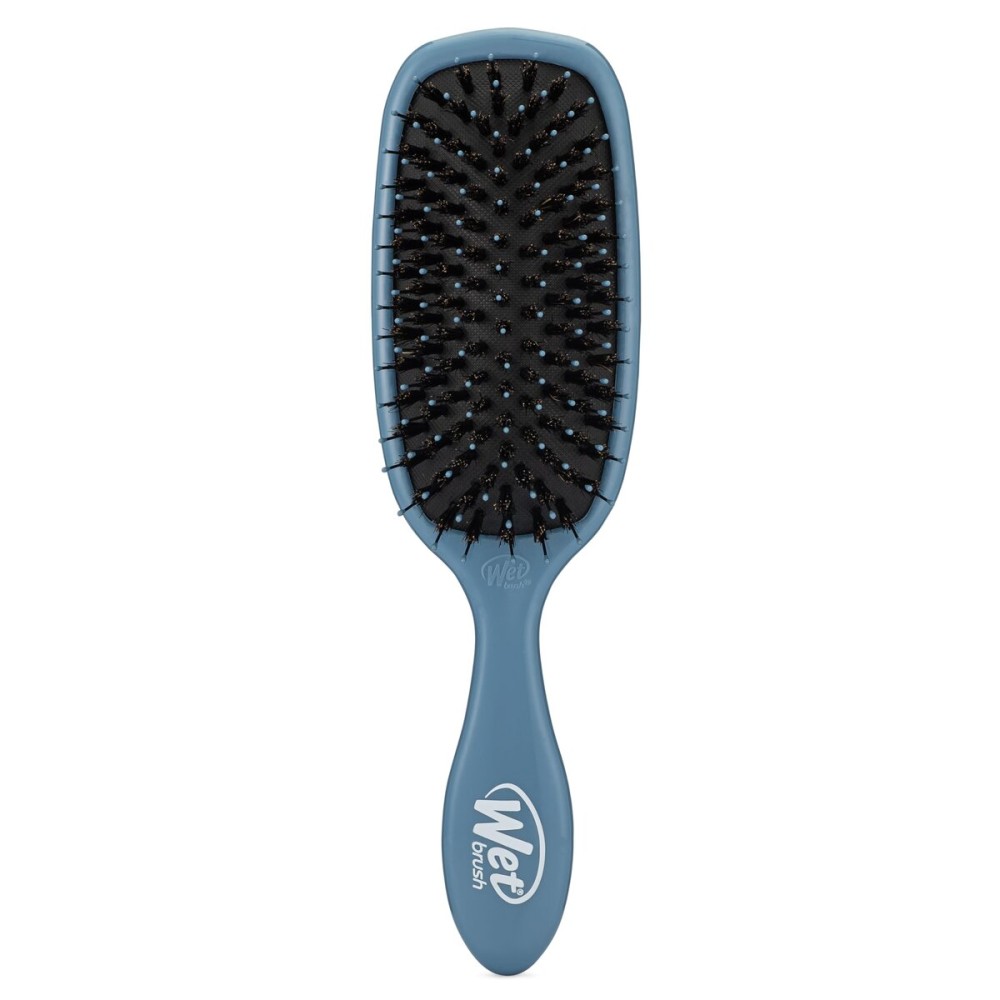 Wet Brush Shine Enhancer Hair Brush, Elemental Blue, Ultra-Soft IntelliFlex Bristles, Natural Boar Bristles for All Hair Types, For Women and Men, Wet and Dry, All Ages