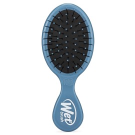 Wet Brush Mini Detangler Hair Brush, Elemental Blue, Detangling Travel Hairbrush, Ultra-Soft IntelliFlex Bristles Glide Through Tangles with Ease, Pain-Free, All Hair Types