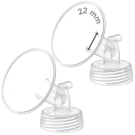 Maymom Pump Part Compatible with Spectra S1,S2 Spectra 9 Plus Breastpump; Incl Wide Mouth Flange (Two flange-22mm. Flange) Not Original Spectra Flange; Not Spectra Baby USA Parts