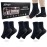 KOLEVAPE 3 Pairs Neuropathy Socks for Women & Men,Nano Comprex Ankle Sleeves Protection Elastic Socks,Soothe Socks for Neuropathy Pain,Anti Fatigue Compression Foot Sleeve Brace Socks