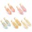 KesaPlan 10PCS No Bend Hair Clips, Jelly Glitter No Crease Hair Clips for Styling, Acrylic Resin Flat Duckbill Clips, Seamless Bang Hair Barrette for Women Girls Makeup Hairstyle Accessories