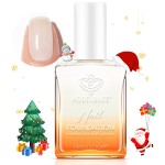 modelones Nail Strengthener, Milky White Nail Polish Nail Repair for Damaged Nails Hardener Air Dry Nail Growth Polish Natural Nail Concealer Foundation Gifts for Women 15ml