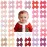 CLLOT Hair Clips for Girls - 50PCS Fully Lined Hair Bows Alligator Clips for Toddlers, Infants, Kids, 25 Pinky Color Pairs