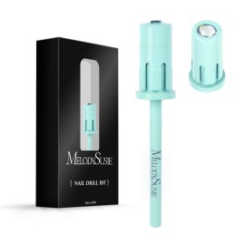 MelodySusie Crystal Top Mandrel Bit for Nails, 3/32\'\' Easy Off Nail Drill Bits for Sanding Bands, Suitable for Acrylic Nails Gel Manicures and Pedicures, Skylight Blue