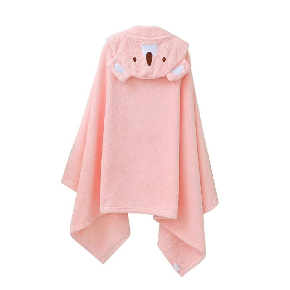 ROMASA Baby Hooded Bath Towel Ultra Soft and Absorbent Toddlers Bathrobe Newborn Blanket Shower Gifts (Pink Koala)